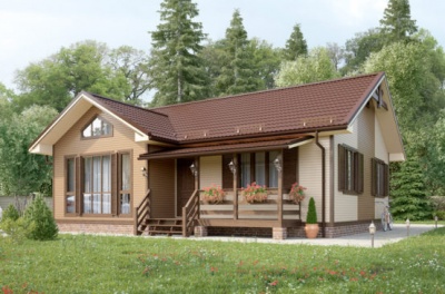 Проект каркасного дома: 95 м²