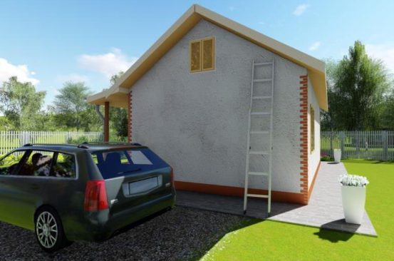 Проект дома с планировкой Loft: 70 м²