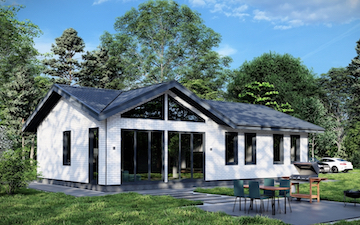 Проект каркасного дома 120 м²