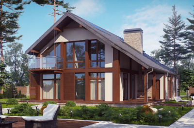 Проект каркасного дома 205 м²