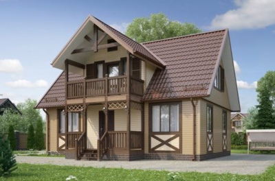 Проект каркасного дома 112 м²