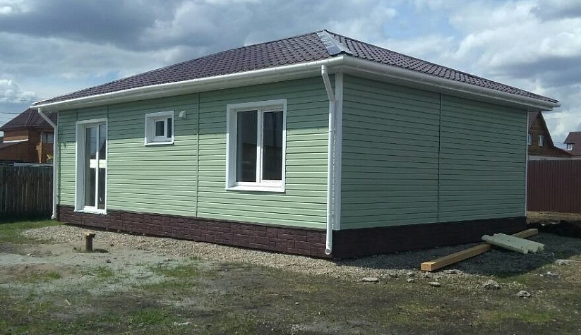 Каркасный дом 55 м² в 2018 году в деревне Грановщина